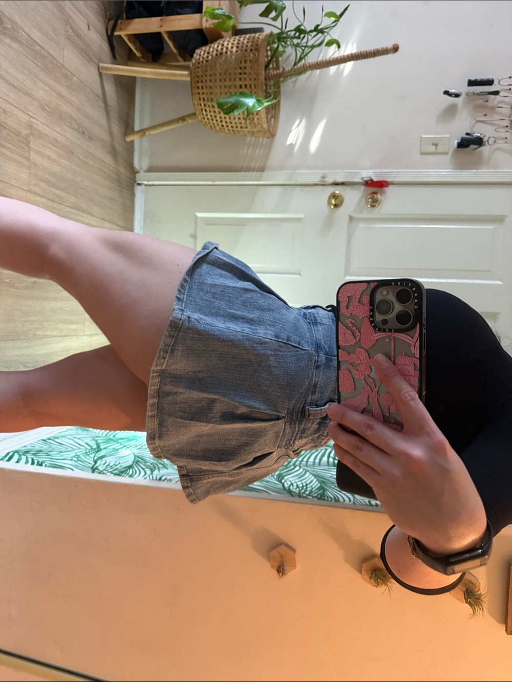Fashion Nova Light Blue Denim Pleated Mini Skirt - Picture 8 of 8